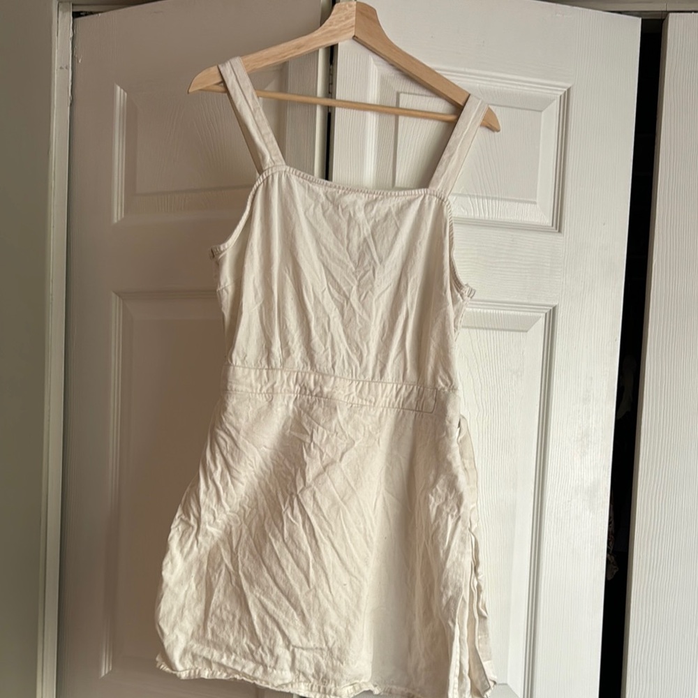 Cream Sleeveless Dress